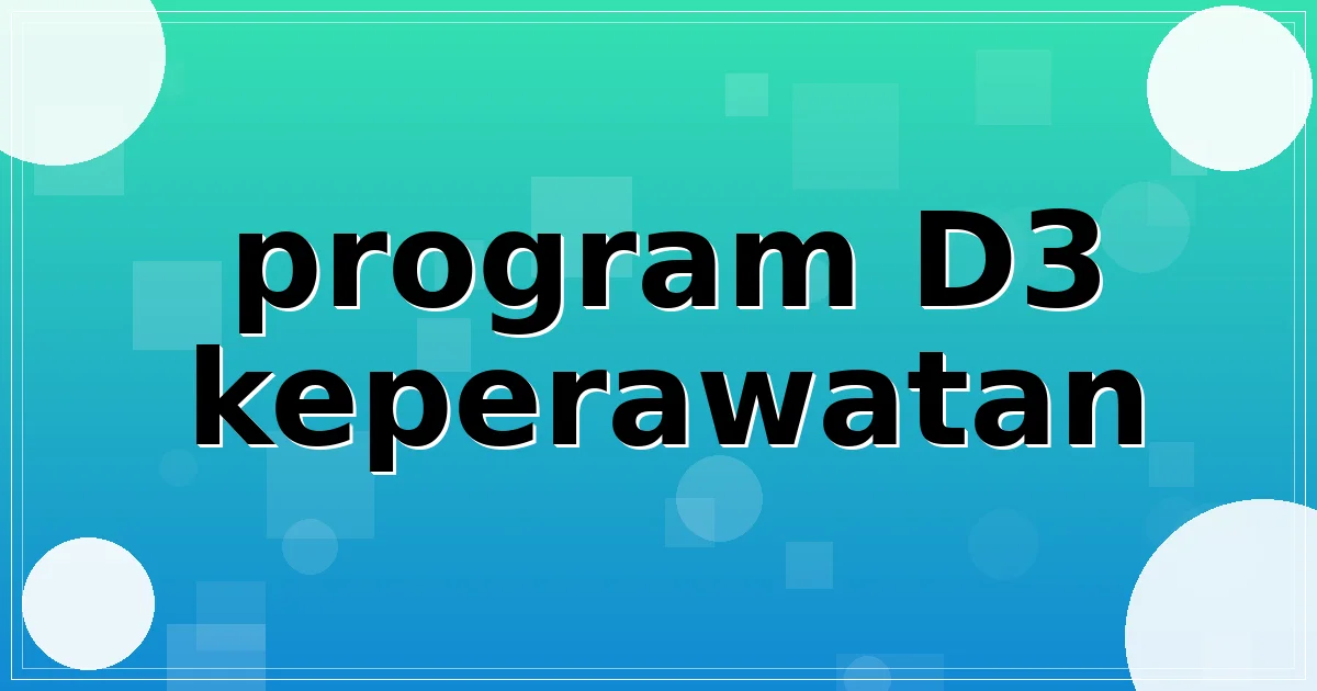 program D3 keperawatan